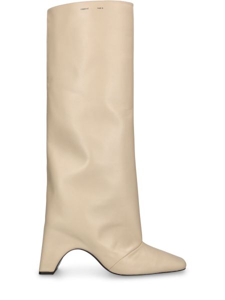 Botas de cuero Coperni beige