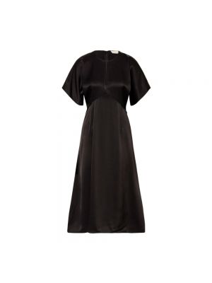 Satynowa sukienka midi Michael Kors czarna