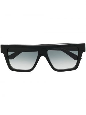 Czarne okulary przeciwsłoneczne z nadrukiem oversize Yohji Yamamoto