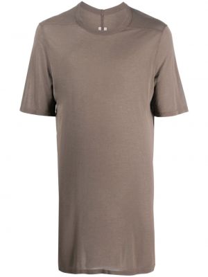 T-krekls ar apaļu kakla izgriezumu Rick Owens brūns