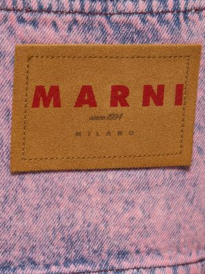 Βαμβακερός kροπ τοπ Marni ροζ
