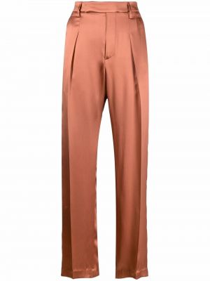 Прямые брюки на шпильке Brunello Cucinelli, оранжевые