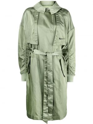 Trench cu broderie Nike verde