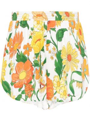 Kratke hlače s cvjetnim printom s printom Stella Mccartney bijela