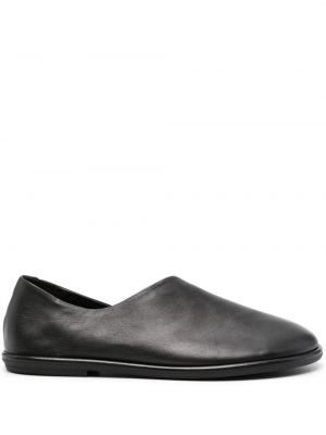Pantofi loafer din piele asimetrice Officine Creative negru