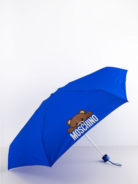 Parasol Moschino niebieski