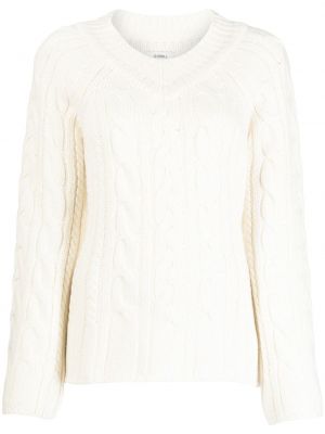 Sweter wełniany Goen.j biały