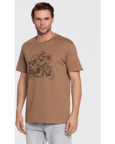 T-shirt Deus Ex Machina marron