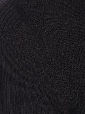 Pull en laine en laine mérinos Wardrobe.nyc noir