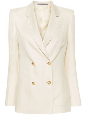 Leinen blazer Tagliatore beige