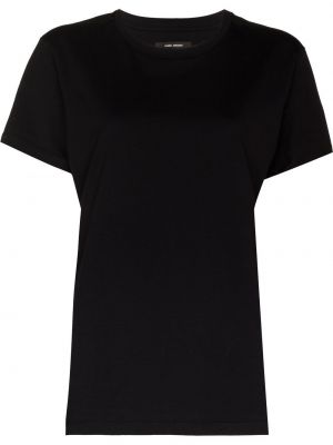 Тениска с принт Isabel Marant черно