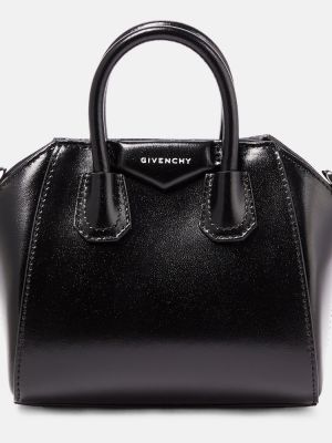 Černá kožená shopper kabelka Givenchy