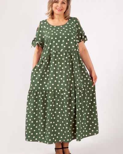Платье милада, зеленое