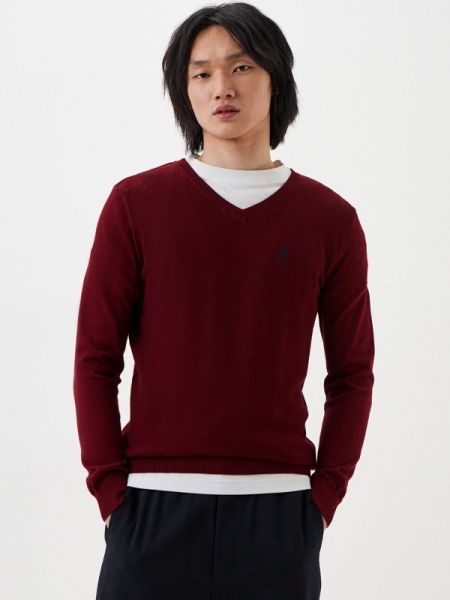Пуловер U.s. Polo Assn. бордовый