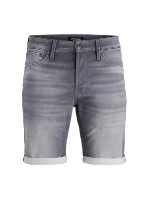 Jeans shorts mit geknöpfter mit reißverschluss Jack & Jones grau