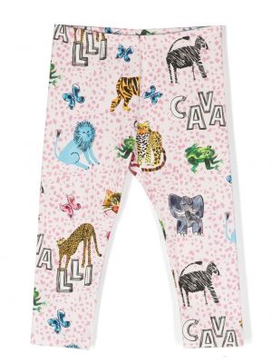 Leggings för tjejer Roberto Cavalli Junior rosa