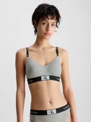 Merevítő nélküli melltartó Calvin Klein Underwear szürke