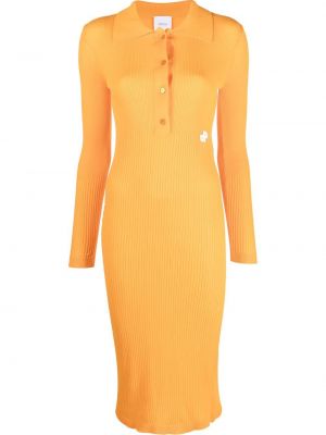 Strick kleid Patou orange
