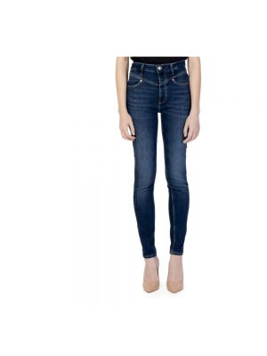 Skinny jeans mit geknöpfter mit reißverschluss Guess blau