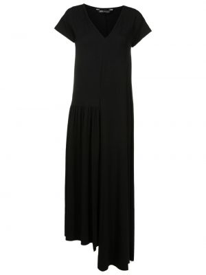 Asimetrična haljina s v-izrezom Uma | Raquel Davidowicz crna