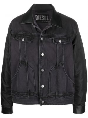 Denim jakna Diesel črna