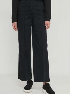 Pantaloni cu talie înaltă United Colors Of Benetton negru