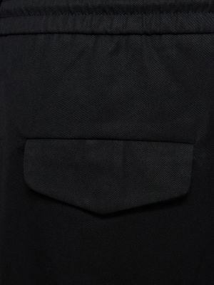 Bavlnené cargo nohavice Lownn čierna