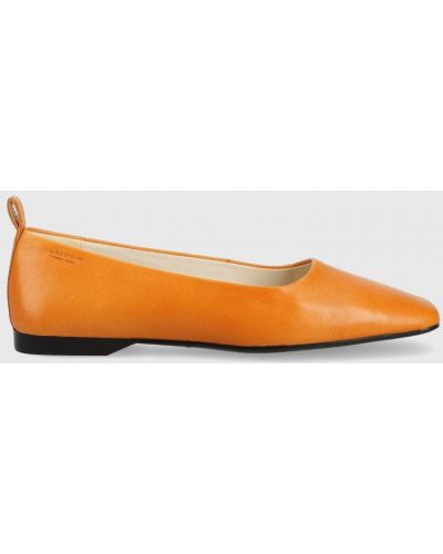 Usnjene balerinke Vagabond Shoemakers oranžna