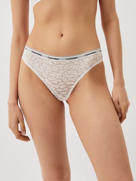 Бразилианы Calvin Klein Underwear белые