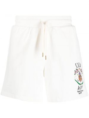 Sportshorts med broderi Casablanca vit