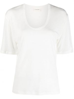 Koszulka z lyocellu By Malene Birger biała