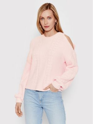 Oversize пуловер Deezee розово