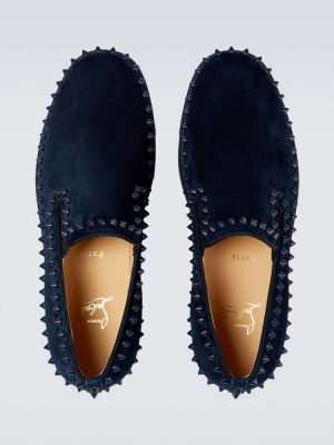 Pantofi slip-on Christian Louboutin albastru
