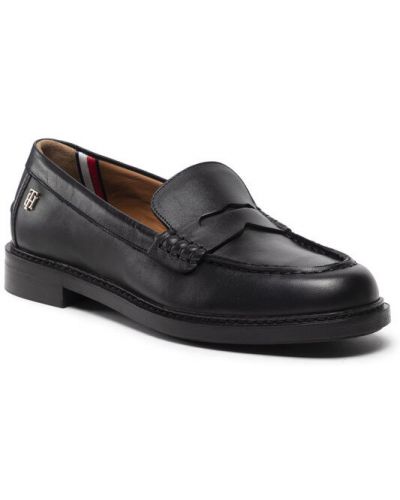 Lapos talpú loafer Tommy Hilfiger fekete
