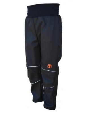 Reflexní softshellové kalhoty Kukadloo černé
