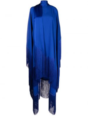Μίντι φόρεμα με κρόσσια Taller Marmo μπλε