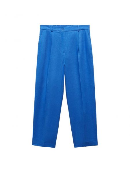 Pantaloni Mango albastru