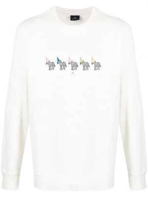 Sweatshirt mit print Ps Paul Smith weiß