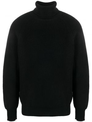 Vlnený sveter Lardini čierna