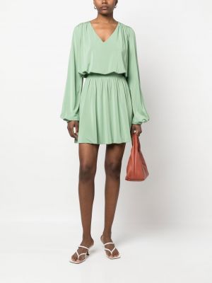 V-kaelusega kleit Federica Tosi roheline