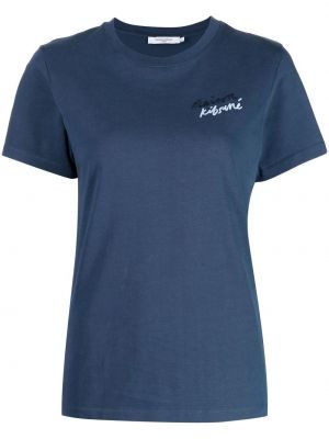 T-shirt Maison Kitsuné blå