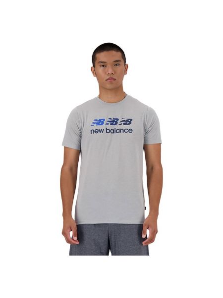 Спортивная футболка с коротким рукавом New Balance серая