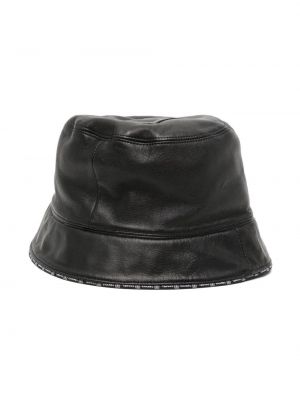 Kožna kapa Chanel Pre-owned crna
