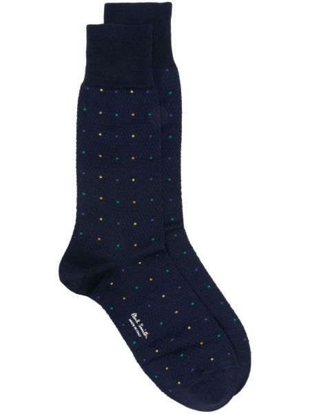 Чорапи на точки Paul Smith синьо