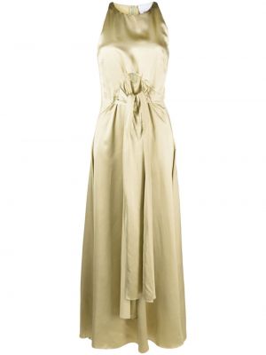 Коктейлна рокля без ръкави Erika Cavallini зелено