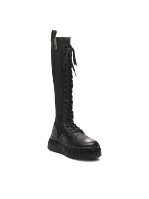 Čizme preko koljena Karl Lagerfeld crna