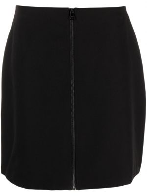 Midi suknja s patentnim zatvaračem Dkny crna