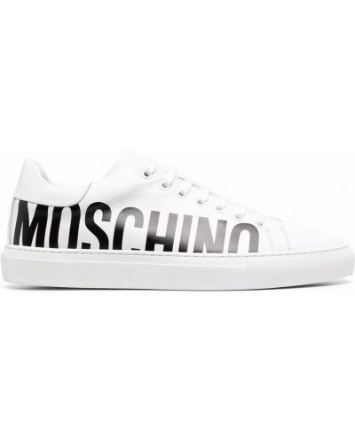 Trykt sneakers Moschino hvit