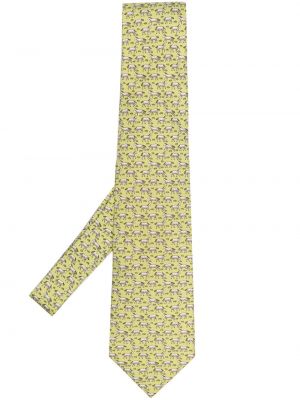 Hodvábna kravata s potlačou Hermès