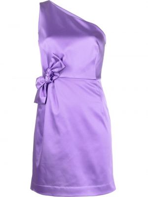 Rochie de cocktail cu funde din satin P.a.r.o.s.h. violet